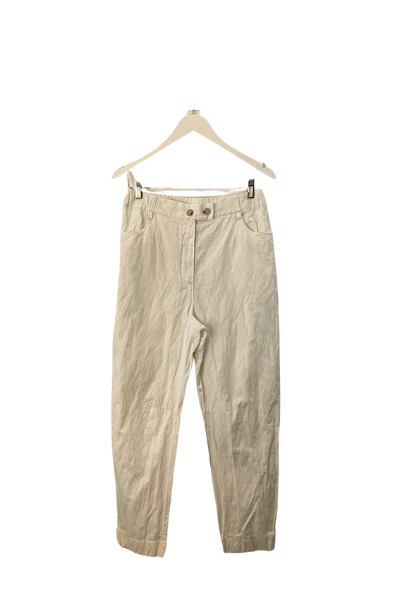 Cotton Pants in Natural