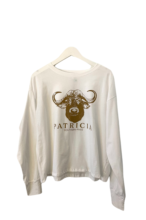 PATRICIA Graphic Long Sleeve T - White