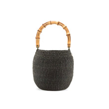  Clare V. Black woven pot de miel with bamboo handle found at Patricia in Southern pines, nc