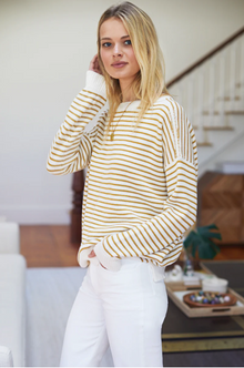  Carolyn Sweater Marigold Stripe