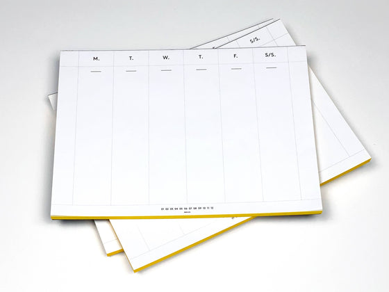 Wms&Co. Keyboard Weekly Planner with Gold Foil Edge