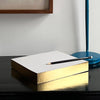 Wms&Co Classic Edged Small Note Pad Metallic Gold