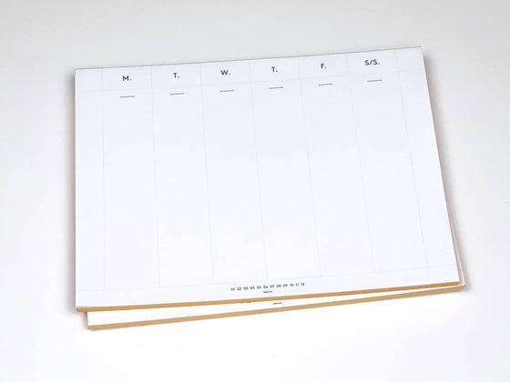 Wms&Co. Keyboard Weekly Planner with Gold Foil Edge
