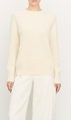 Vince Ivory cotton cashmere ribbed funnel neck  sweater f found at Patricia in southern Pines, NC