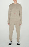 Brazeau Tricot Balmoral (Beige) Cashmere Jogger with Tie