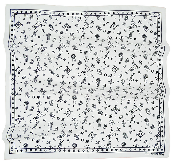 Squar'd Away The Amulet Scarf White