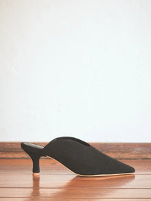  The Odells Black Suede Kitten Heel Slide found at Patricia in Southern Pines, NC