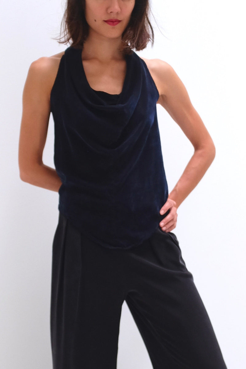 Essential Joy Cupro Sleeveless Tunic Top, Ivory