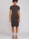 Shosh Anthracite Ruched Skirt