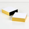 Wms&Co Classic Edged Small Note Pad Metallic Gold