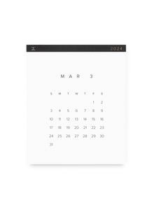  Appointed 2024 Wall Calendar: Charcoal Gray