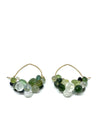Rachel Atherley Cloud Hoop Earrings in Green Tourmaline