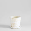 Basic Planter, White Patina: Large