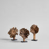 Small Wood Flower on Stand