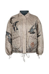 Sabina Savage The Lunar Leopard silk twill bomber jacket found at Patricia in Southern Pines, NC