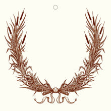  Cattail Wreath Gift Tags