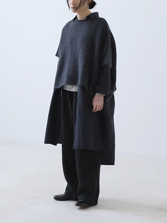 evam eva Mohair Silk Poncho