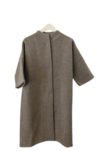 Wool Tweed Short Coat by evam eva