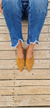 Camel Suede Leather Shoes