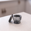 Black Marble Lidded Salt Cellar