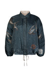 "The Lunar Leopard" Reversible Silk Twill Bomber Jacket