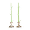 Stick Candles Maple / Pair: Honeysuckle Brown