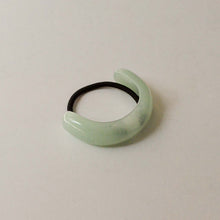  Wide Arch Acrylic Ponytail Hair Tie | Light Green