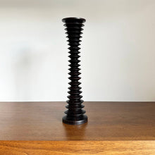  Large Ebony Wood Vessel - Candle Holder