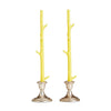 Stick Candles Maple / Pair: Forest Green