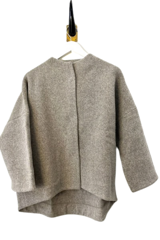 Wool Tweed Short Coat by evam eva – PATRICIA