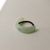 Wide Arch Acrylic Ponytail Hair Tie | Light Green