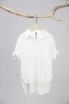 Pocket Cotton Short Shirt White
