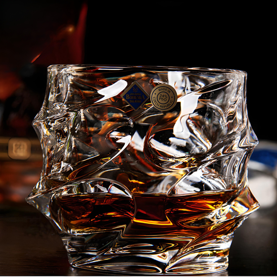 Set of 4 Storm Japanese Crystal Whisky Glass