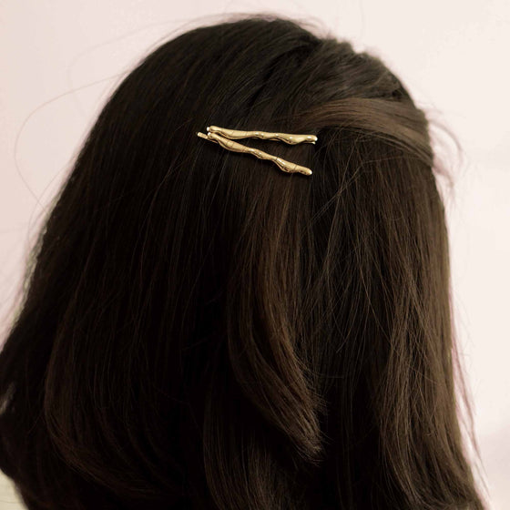 Freshwater Pearl Beaded Metal Hair Bobby Pins | Set of 4