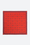Silk Herradura Pocket Square in Red