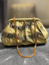 Liette Mustard and Charcoal Clutch