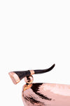 Olivos  Polished Copper Oval Tray with Black Horn