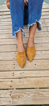 Camel Suede Leather Shoes