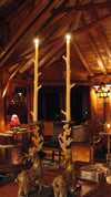 Stick Candles Maple / Pair: Honeysuckle Brown