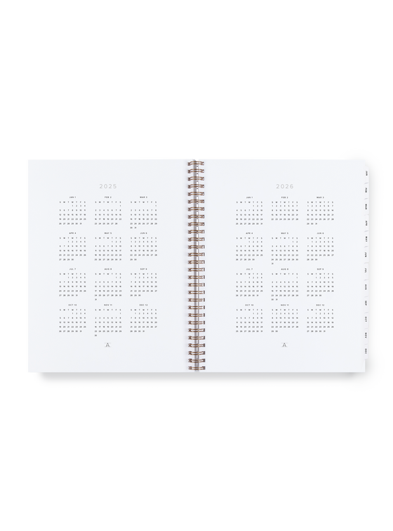 2025 Year Task Planner : Charcoal Gray