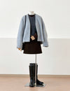 Lumi Wool Coat: Blue