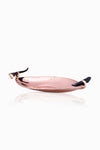 Olivos  Polished Copper Oval Tray with Black Horn