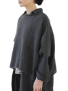 evam eva Mohair Silk Poncho