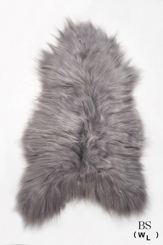 Silver Icelandic Sheepskin Throw Rug