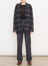 Vince Charcoal Alpaca and Wool Plaid Car Cardigan found at Patricia in Southern Pines, NC