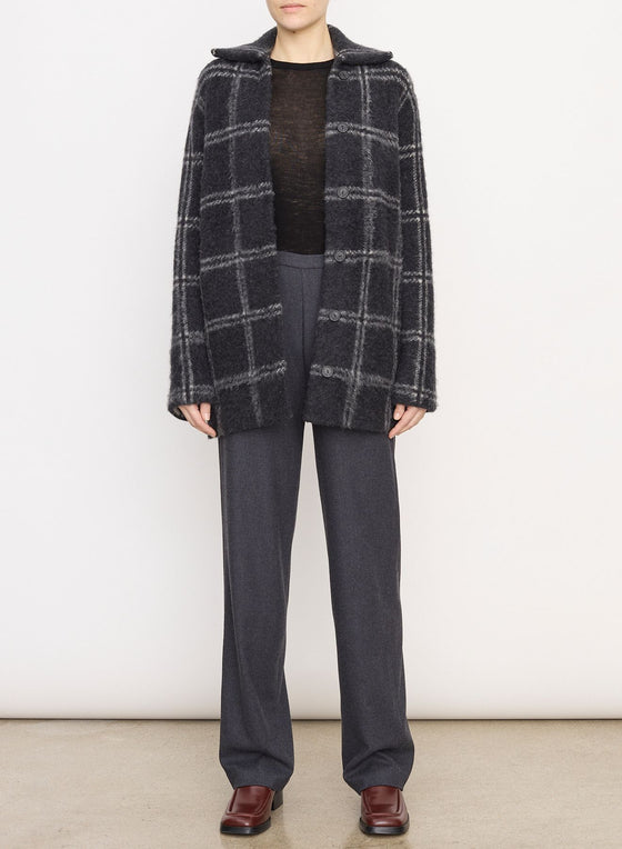 Vince Charcoal Alpaca and Wool Plaid Car Cardigan found at Patricia in Southern Pines, NC