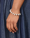 Beaded Strand Bracelet in Silver