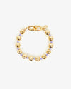 Beaded Strand Bracelet in Gold