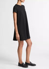 Bias Short Sleeve Dress Black