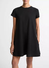 Bias Short Sleeve Dress Black